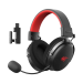 Casti gaming wireless Havit H2015 Pro, 2.4GHz, Bluetooth, Jack 3.5mm, Latenta 24ms, Negru + Rosu
