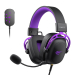 Casti gaming cu fir Havit H2002C+U, 7.1 USB, Microfon detasabil, Compatibil console, Negru + Mov