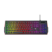 Tastatura gaming Havit KB866L, RGB, 104 taste, Negru + Rosu