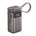 Acumulator Portabil Havit PB36,USB-C+USB-A, 10000mAh, 35W, Display, Incarcare Casti, Titaniu