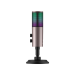 Microfon USB Havit GK61, Cardioid, RGB, 192 KHz/24bit, Negru + Ocru