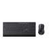 Set tastatura si mouse wireless Havit KB242GCM, 2.4GHz, Negru + Gri
