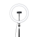 Selfie Stick Tripod Havit ST7012 PRO, LED Ring Light 10”, 210 cm, USB, Negru