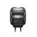 Incarcator retea Havit UC250 A-EU, 35W, cablu retractabil, incarcare casti, USB-C + USB-A, Negru + Gri