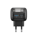 Incarcator retea Havit UC251 EU, 35W, cablu retractabil, USB-C + USB-A, Negru + Gri
