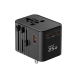 Adaptor travel Havit UCT 700, 25W, USB-C + USB-A, multiport, Negru