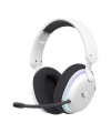 Casti gaming wireless Havit Fuxi-H7, Bluetooth, Jack 3.5mm, Latenta 28 ms, Alb + Negru