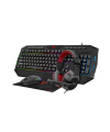 Kit gaming 4in1 Havit KB501CM, tastatura + mouse + casti + mousepad, Negru