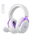 Casti gaming wireless Havit H2015YG, 2.4GHz, Bluetooth, Latenta 28ms, Alb + Mov