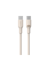 Cablu USB-C Havit CB6284, 100W,  200 cm, silicon, Bej