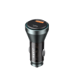 Incarcator auto Havit CC2017, 48W, USB-C + USB-A, display digital, Negru + Albastru