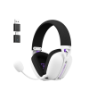 Casti gaming wireless Havit Fuxi-H3 Plus, 2.4GHz, Bluetooth, Jack 3.5 mm, Latenta 24 ms, Alb + Negru