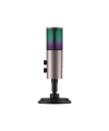 Microfon USB Havit GK61, Cardioid, RGB, 192 KHz/24bit, Negru + Ocru