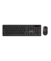 Set tastatura si mouse wireless Havit KB261WB, 2.4GHz, Bluetooth, Negru + Rosu