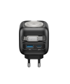 Incarcator retea Havit UC250 A-EU, 35W, cablu retractabil, incarcare casti, USB-C + USB-A, Negru + Gri