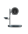 Incarcator wireless 3 in1 Havit HVWLC-W3113-GYBK, QI2.2 25W, 25W, compatibil telefon, casti, ceas, LED, Qi2.2, Gri + Negru