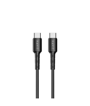 Cablu USB-C Havit CB6235, 60W, 100 cm, Negru