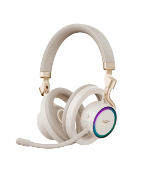Casti gaming wireless Havit Fuxi-H8, 2.4GHz, Bluetooth, Jack 3.5mm, Auriu