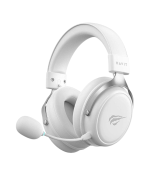Casti gaming wireless Havit H2015YG, 2.4GHz, Bluetooth, Latenta 28ms, Alb + Mov