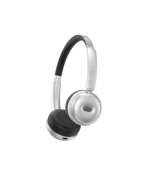 Casti over-ear Bluetooth Havit H616BT, BT 5.4, autonomie 60h, Argintiu + Negru