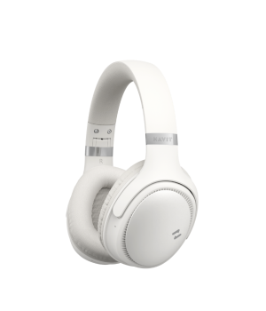 Casti over-ear Bluetooth Havit H630BT, BT 5.3, autonomie 55h, TF/SD, Crem