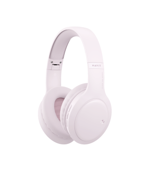 Casti over-ear Bluetooth Havit H633BT, BT 5.3, autonomie 22h, Roz
