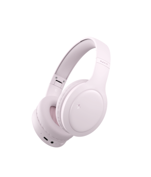 Casti over-ear Bluetooth Havit I62, BT 5.3, autonomie 30h, TF/SD, Roz