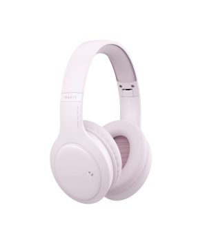 Casti over-ear Bluetooth Havit H633BT, BT 5.3, autonomie 175h, Roz