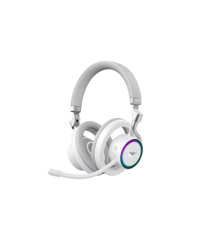 Casti gaming wireless Havit Fuxi-H8, 2.4GHz, Bluetooth, Jack 3.5mm, Alb + Gri