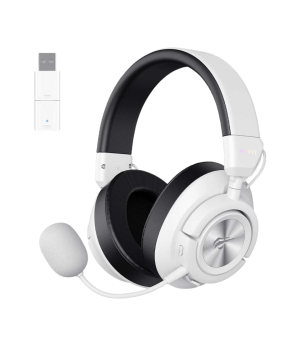 Casti gaming wireless Havit Huaxu-X1, 2.4GHz, Bluetooth, Jack 3.5mm, Latenta 28ms, Alb + Negru