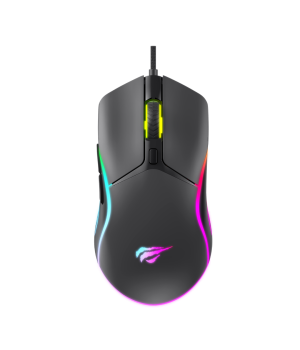 Mouse gaming Havit MS1029, 7200 DPI, RGB, Negru