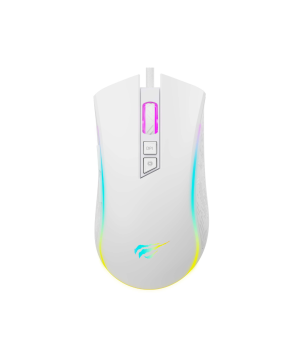 Mouse gaming Havit MS1034 V2, 8000 DPI, RGB, cu software, Alb