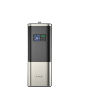 Acumulator portabil Havit PB38, USB-C+USB-A, 20000mAh, 148W, Display, Titaniu