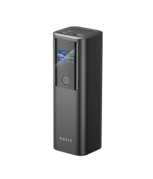 Acumulator portabil Havit PB50, 27000mAh, USB-C+USB-A, 183W, Negru