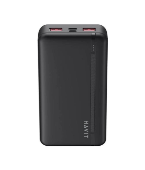 Acumulator portabil Havit PB92, USB-C+USB-A, 20000mAh, 22W, Negru