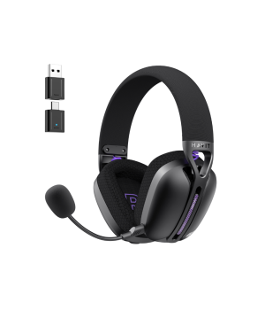 Casti gaming wireless Havit Fuxi-H3 Plus, 2.4GHz, Bluetooth, Jack 3.5 mm, Latenta 24 ms, Negru