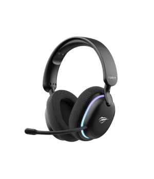 Casti gaming wireless Havit Fuxi-H7, 2.4GHz, Bluetooth, Jack 3.5 mm, Latenta 24 ms, Negru