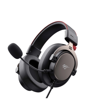 Casti Gaming Havit H2015E, Jack 3.5mm, Difuzoare 53mm, Microfon Detasabil, Control Volum, Negru + Portocaliu