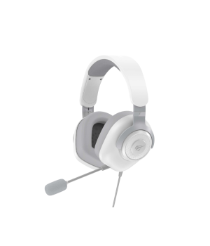 Casti gaming cu fir Havit H2230U, 7.1 USB, Microfon detasabil, Alb + Gri