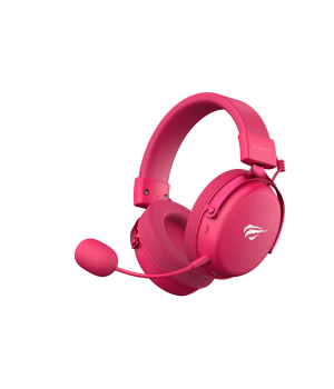 Casti gaming wireless Havit H2015 Pro, 2.4GHz, Bluetooth, Jack 3.5 mm, Latenta 24 ms, Magenta