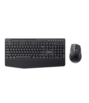 Set tastatura si mouse wireless Havit KB251WB, 2.4GHz, Bluetooth, Negru + Gri