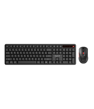 Set tastatura si mouse wireless Havit KB261WB, 2.4GHz, Bluetooth, Negru + Rosu