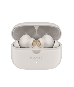Casti wireless TWS Havit TW992, BT 5.4, ANC -28dB, ENC, autonomie 34h, Gri