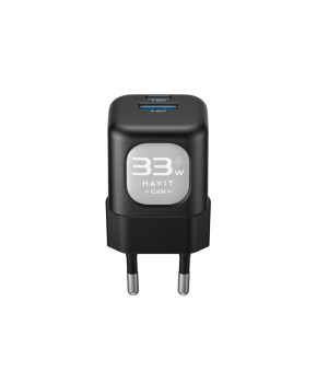 Incarcator retea Havit UC230 EU, PD30W, PPS33W, USB-C + USB-A, Negru + Gri