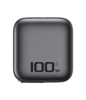 Adaptor travel Havit UC256 EU, GaN, PD100W, cablu retractabil, Negru + Albastru